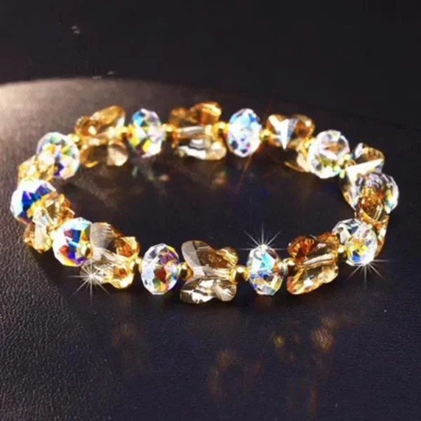 New AB Butterfly Crystal Beaded Bracelets Women Sweet Temperament Handwork Bracelets&Bangles Charms Jewelry Making Men Bracelet