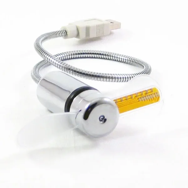 Rechargeable Usb Mini Fan With Time Temperature Display And Led Light Cool Gadget Holiday Gifts Gadgets Electronic Computer Part