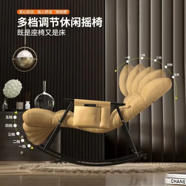 Recliner Nordic Lazy Sofas Rocking Chairs Living Room Furniture Foldable Sofa Bed Modern Balcony Bedroom Relaxing Lounge Chairs