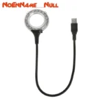 USB Gadgets Ring LED Light USB Table Desk Lamp 5V Bright Bulb Flexible Gooseneck Adjustable Angle Reading Camping Laptop Desktop