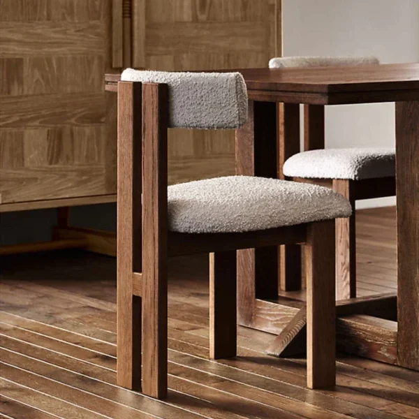 Vintage Designer Chairs High-end Solid Wood Home Dining Room Furniture Light Luxury Living Room Leisure Stools with Backrest
