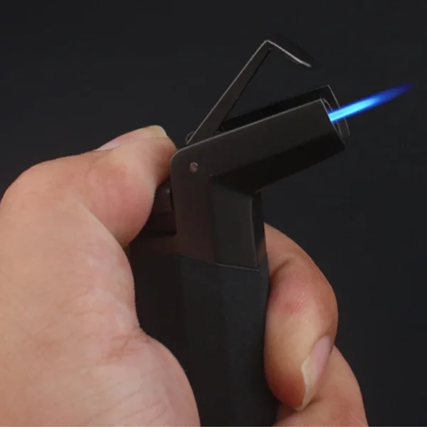 Windproof Portable Turbine Spray Gun Butane Lighter , Key Ring, Cigar Cigarette Accessories, Outdoor Gadgets, Men's Gift